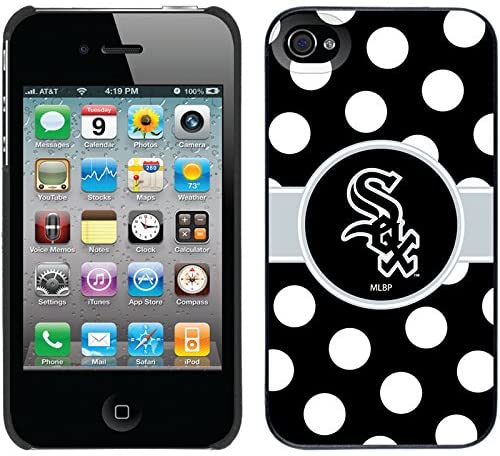Chicago White Sox Black Polka Dots iPhone 4/4s Phone Case product image 1, provided for visual reference and product detail