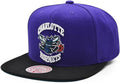 Charlotte Hornets Mitchell & Ness NBA Core Basic HWC Purple/Black Snapback Hat for Men product image 1, provided for visual