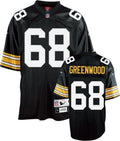 Pittsburgh Steelers L. C. Greenwood Throwback Reebok Black Jersey for Men product image 1, provided for visual reference and