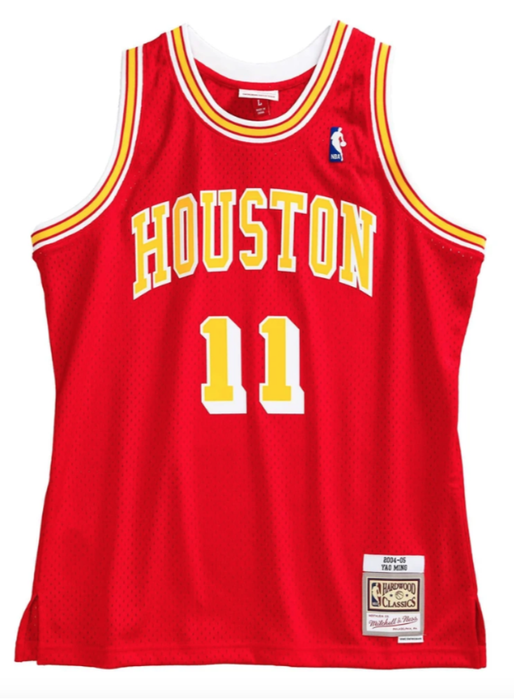 Men’s Yao Ming Houston Rockets 2004-05 Red Swingman Replica Jersey By Mitchell & Ness product image 1, provided for visual