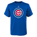 Child Chicago Cubs Primary Logo Royal Blue Majestic Short Sleeve T-Shirt product image 1, provided for visual reference and
