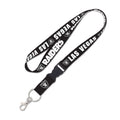 Las Vegas Raiders Black 1" Lanyard with Detachable Buckle product image 1, provided for visual reference and product detail