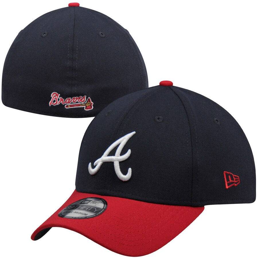 Atlanta Braves Team Classic Home 39THIRTY Flex Hat - Navy for Men product image 1, provided for visual reference and product