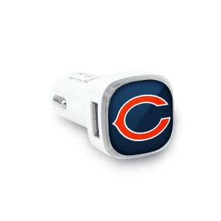 Mizco NFL Chicago Bears USB Car Charger product image 1, provided for visual reference and product detail review