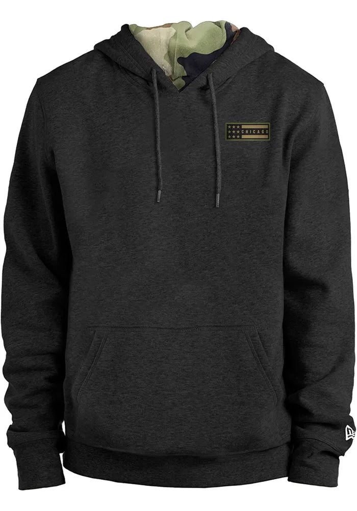Chicago White Sox New Era 2022 Armed Forces Day Black Pullover Hoodie for Men product image 1, provided for visual reference