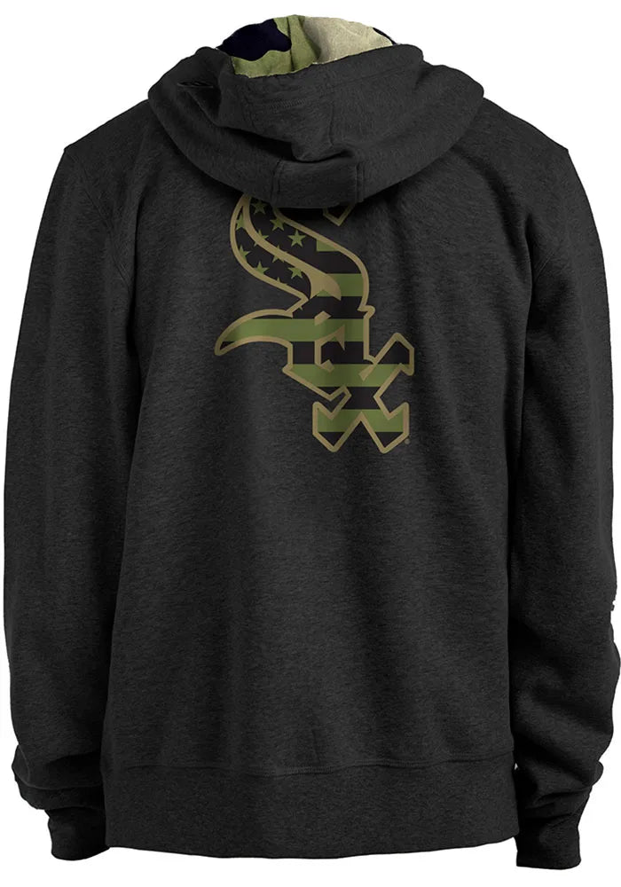 Chicago White Sox New Era 2022 Armed Forces Day Black Pullover Hoodie for Men product image 2, provided for visual reference