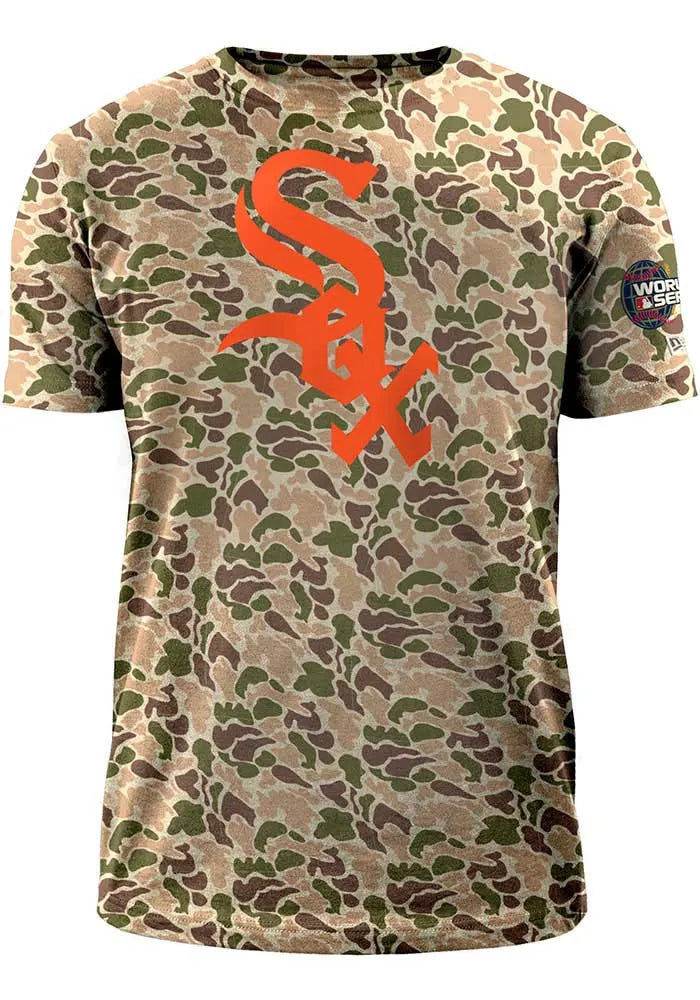 Chicago White Sox 2005 World Series Duck Camo New Era T-Shirt for Men product image 1, provided for visual reference and