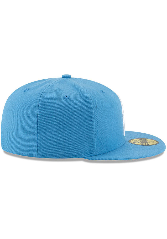 Mens Houston Oilers New Era Light Blue Retro 59FIFTY Fitted Hat product image 5, provided for visual reference and product