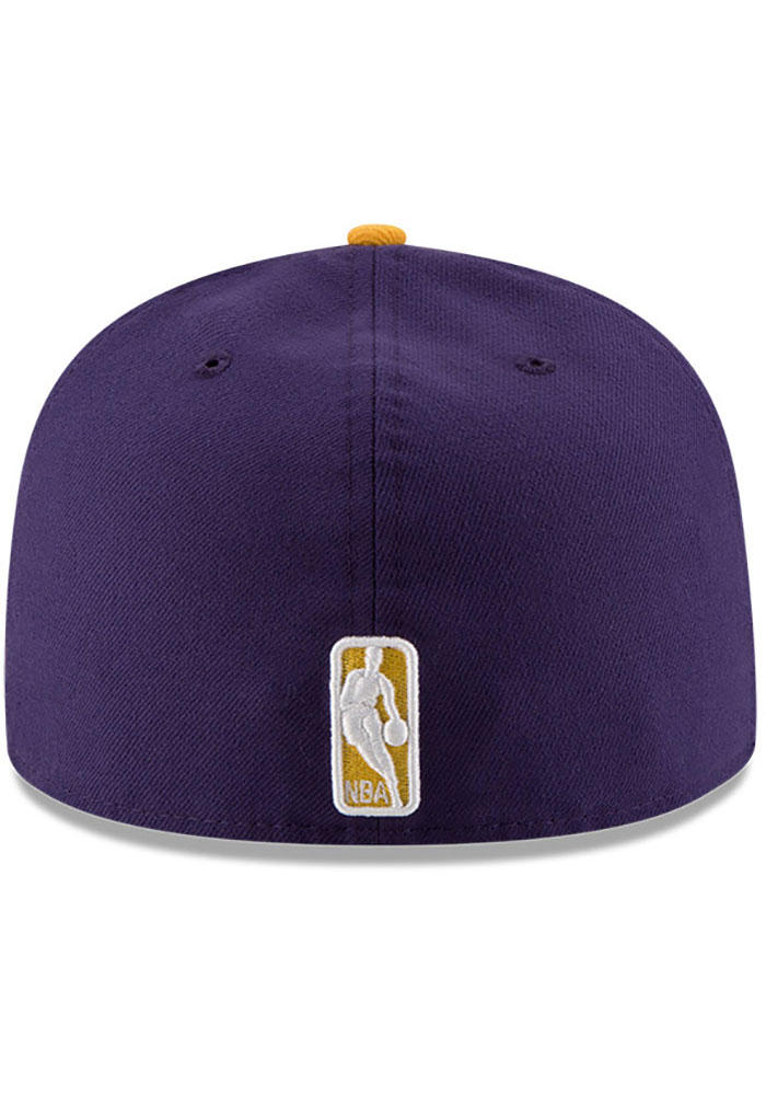 New Era Los Angeles Lakers Mens Purple 2T 59FIFTY Fitted Hat product image 6, provided for visual reference and product
