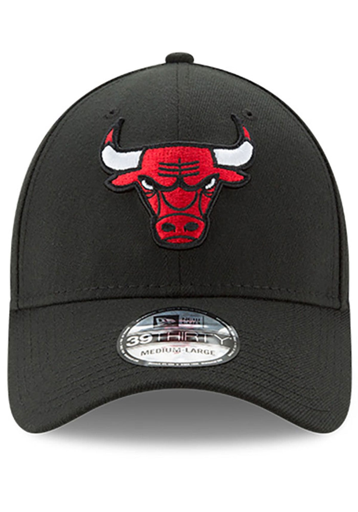Chicago Bulls New Era Black NBA Team Classic 39THIRTY Flex Hat for Men product image 2, provided for visual reference and