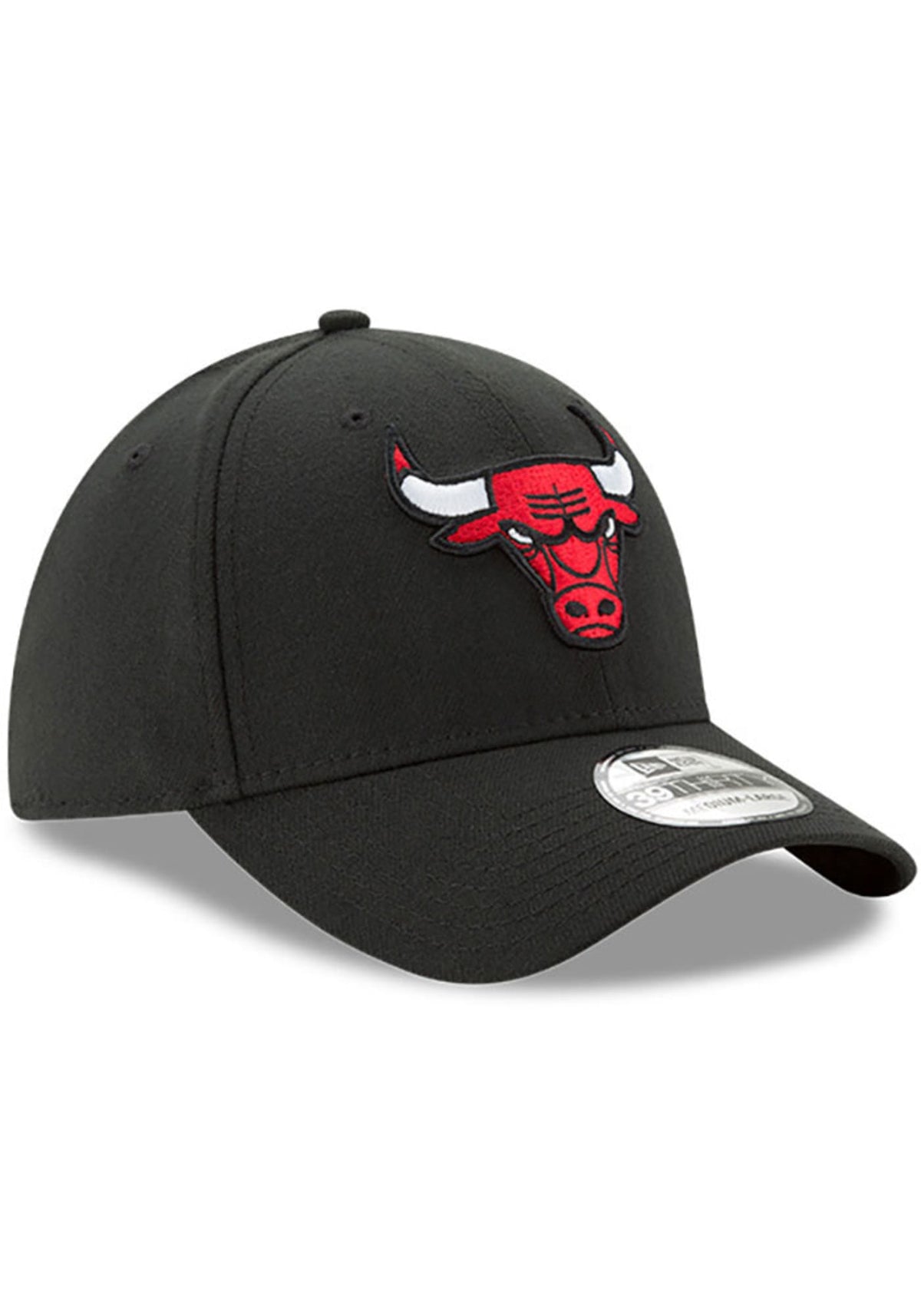 Chicago Bulls New Era Black NBA Team Classic 39THIRTY Flex Hat for Men product image 3, provided for visual reference and