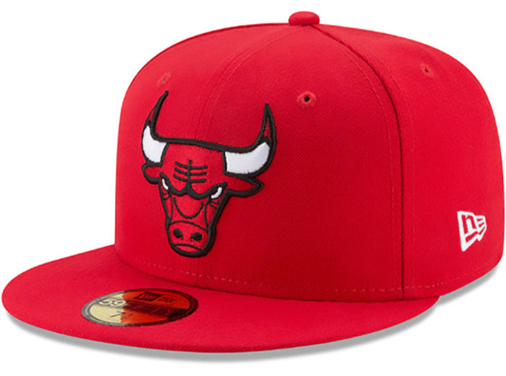 NBA Chicago Bulls Red 59Fifty Fitted Hat for Men product image 1, provided for visual reference and product detail review