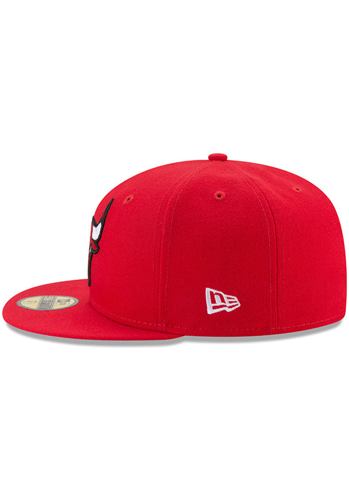 NBA Chicago Bulls Red 59Fifty Fitted Hat for Men product image 5, provided for visual reference and product detail review