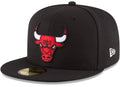 NBA Chicago Bulls Black Alternate 59Fifty Fitted Hat for Men product image 1, provided for visual reference and product