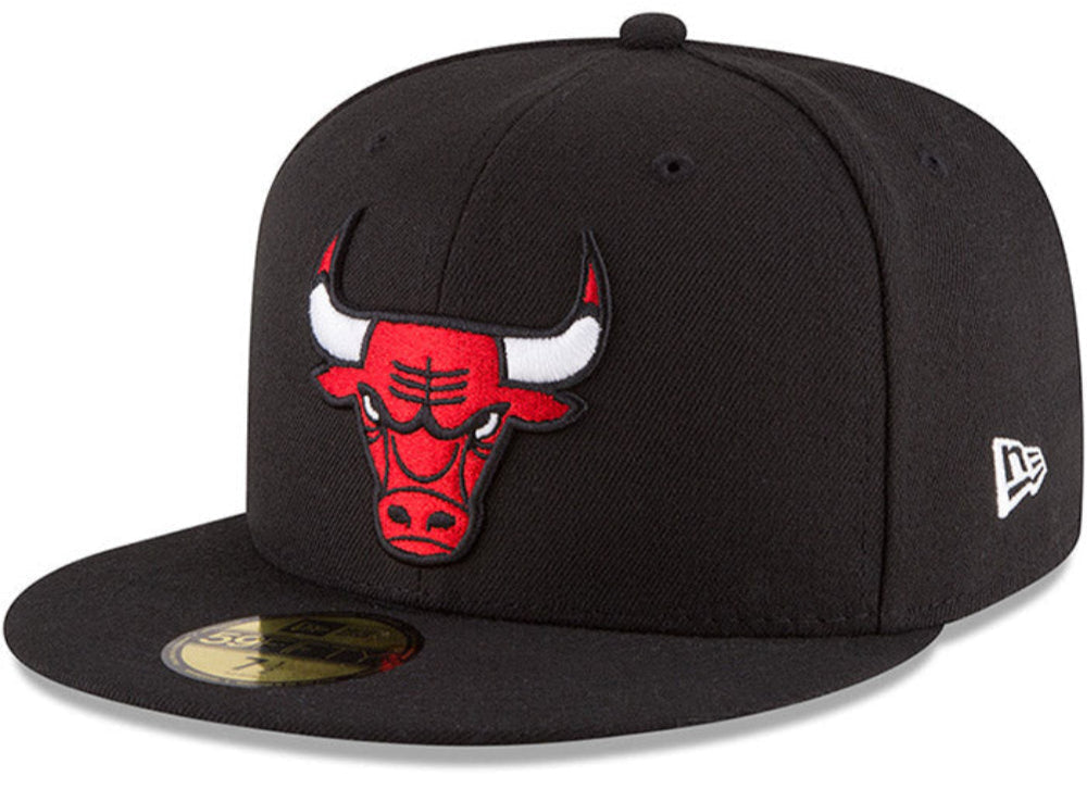 NBA Chicago Bulls Black Alternate 59Fifty Fitted Hat for Men product image 1, provided for visual reference and product