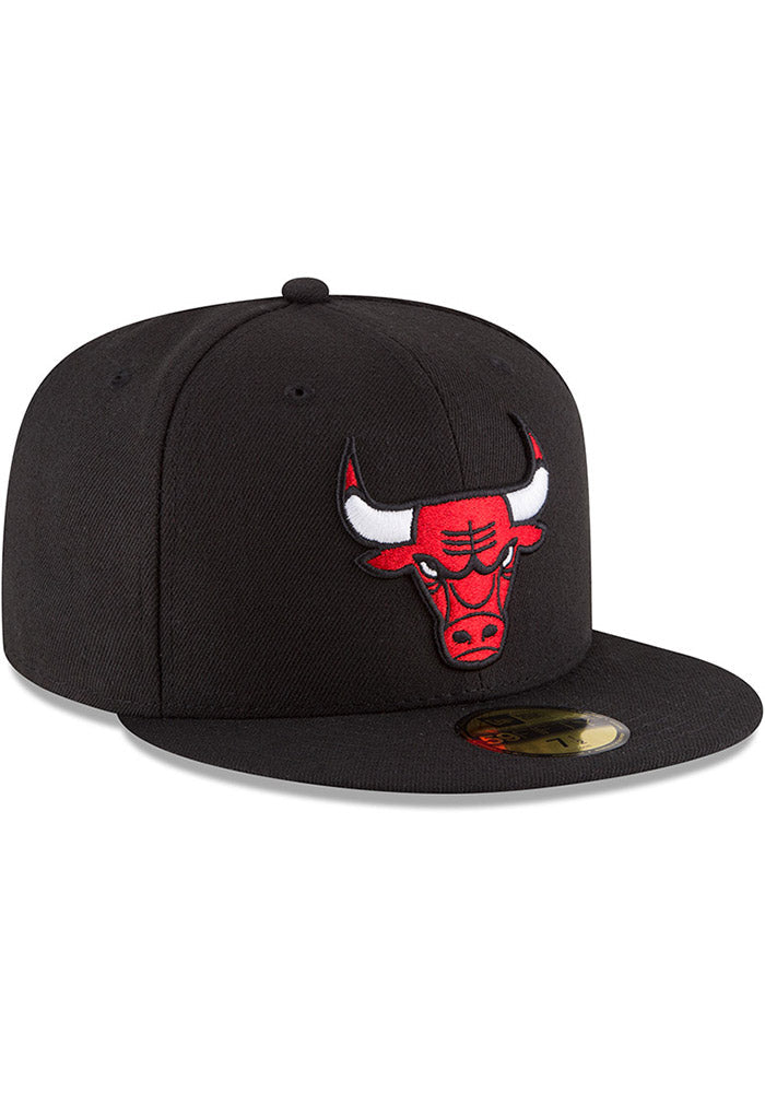 NBA Chicago Bulls Black Alternate 59Fifty Fitted Hat for Men product image 3, provided for visual reference and product