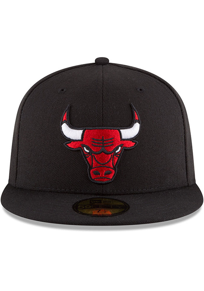 NBA Chicago Bulls Black Alternate 59Fifty Fitted Hat for Men product image 2, provided for visual reference and product