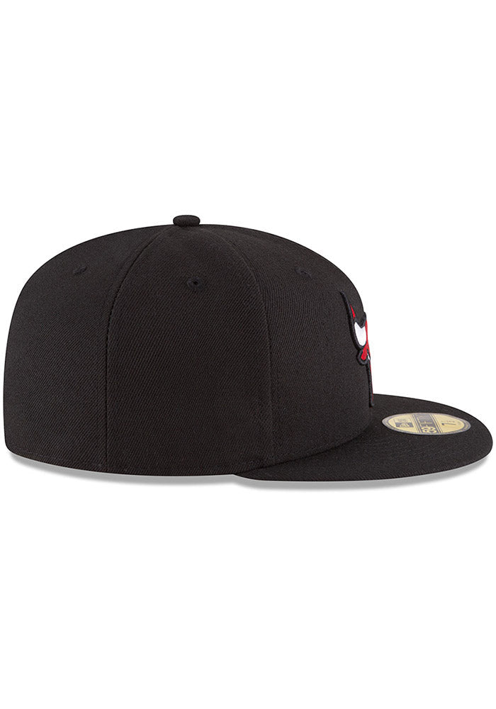 NBA Chicago Bulls Black Alternate 59Fifty Fitted Hat for Men product image 4, provided for visual reference and product
