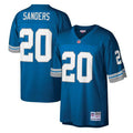Mens Detroit Lions Barry Sanders Mitchell & Ness Honolulu Blue Legacy Replica Jersey product image 1, provided for visual