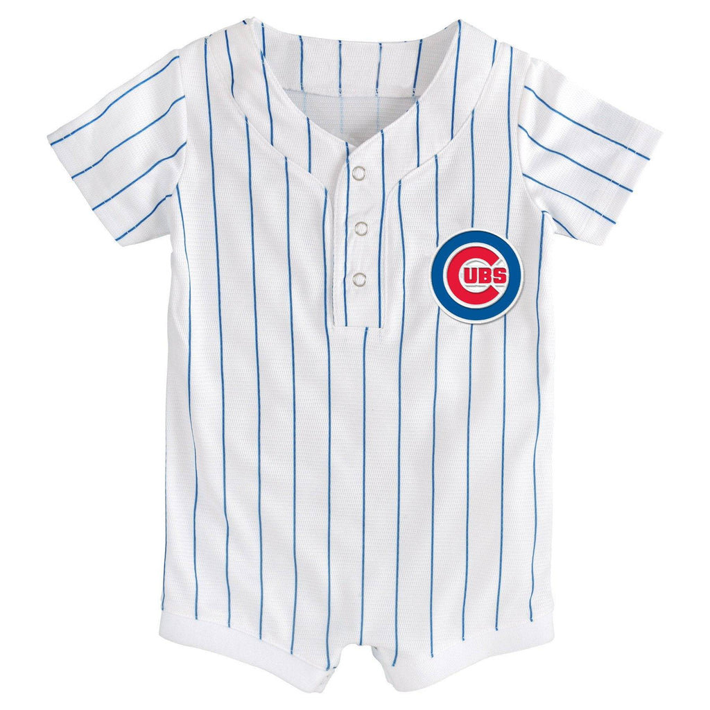 Chicago Cubs Newborn & Infant Jersey Romper product image 1, provided for visual reference and product detail review