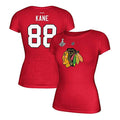 Chicago Blackhawks Patrick Kane 2015 Stanley Cup Champ T-Shirt for Women product image 1, provided for visual reference and
