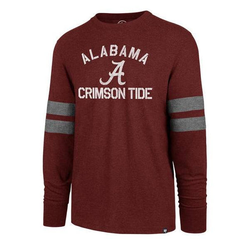 Alabama Crimson Tide Club Scramble Long Sleeve T-Shirt By ’47 Brand for Men product image 1, provided for visual reference