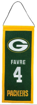 Brett Favre Green Bay Packers Legacy Banner By Winning Streak product image 1, provided for visual reference and product