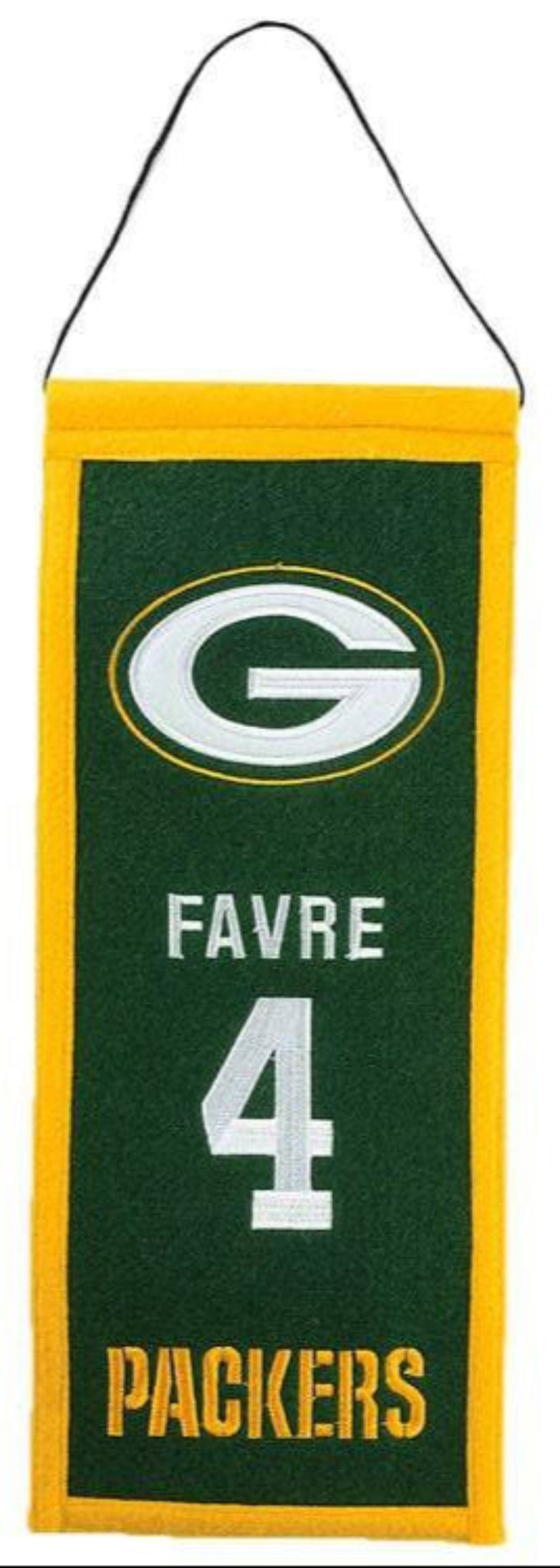 Brett Favre Green Bay Packers Legacy Banner By Winning Streak product image 1, provided for visual reference and product