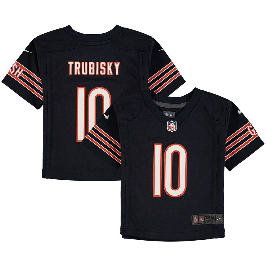 Infant Chicago Bears Mitchell Trubisky Nike Navy Game Jersey product image 1, provided for visual reference and product