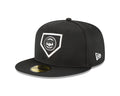 Chicago Cubs Black New Era 2022 Clubhouse Collection 59FIFTY Fitted Hat for Men product image 1, provided for visual
