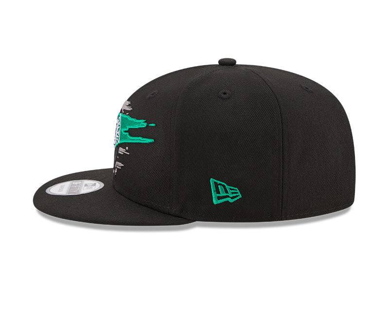 Boston Celtics Logo Tear Black New Era 9FIFTY Snapback Hat product image 4, provided for visual reference and product detail