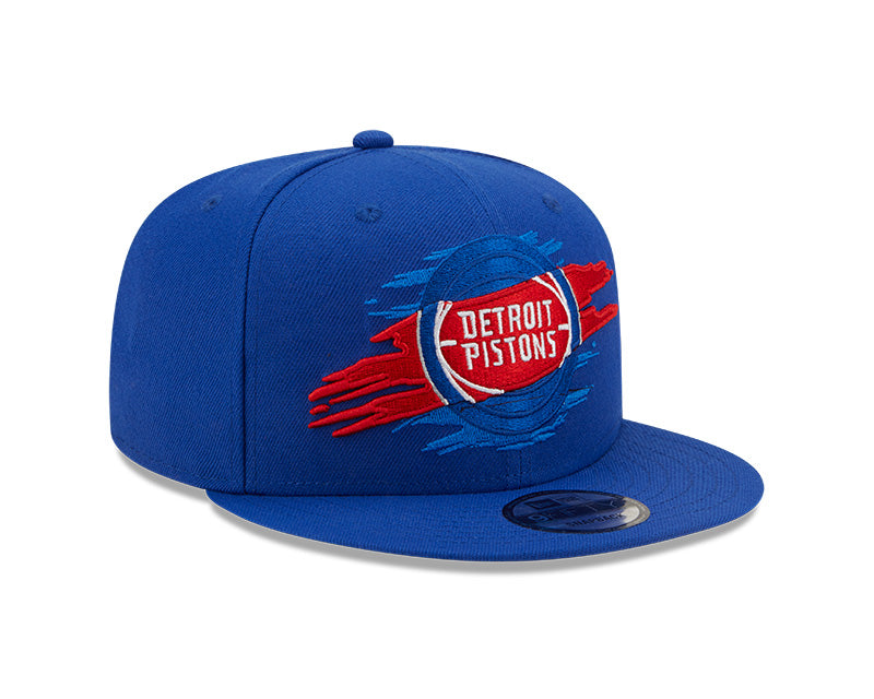 Detroit Pistons Logo Tear Royal New Era 9FIFTY Snapback Hat product image 3, provided for visual reference and product