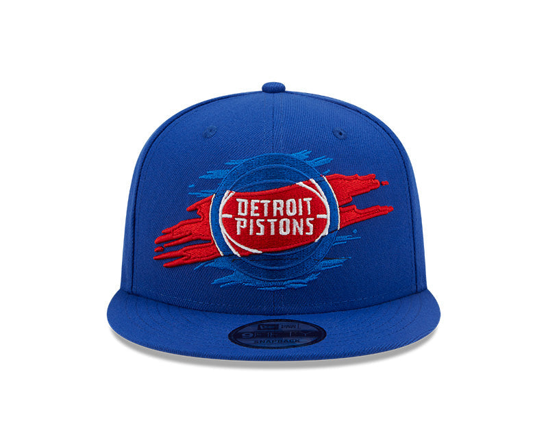 Detroit Pistons Logo Tear Royal New Era 9FIFTY Snapback Hat product image 2, provided for visual reference and product