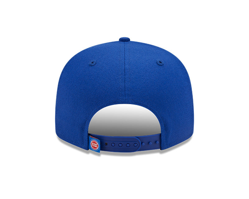 Detroit Pistons Logo Tear Royal New Era 9FIFTY Snapback Hat product image 6, provided for visual reference and product