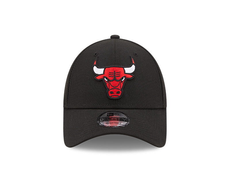 Chicago Bulls New Era The League Black 9FORTY Adjustable Hat product image 2, provided for visual reference and product