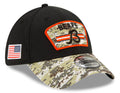 Chicago Bears New Era Black 2021 Salute to Service "B" Logo 39THIRTY Flex Hat for Men product image 1, provided for visual