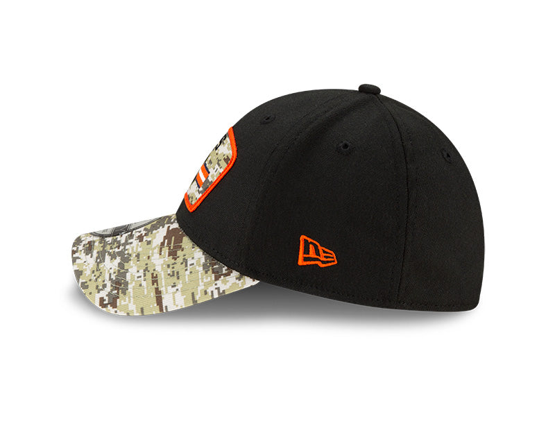 Chicago Bears New Era Black 2021 Salute to Service "B" Logo 39THIRTY Flex Hat for Men product image 5, provided for visual