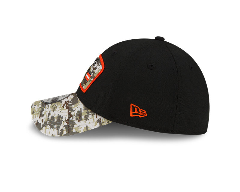 Chicago Bears New Era Black 2021 Salute to Service Historic Logo 39THIRTY Flex Hat for Men product image 4, provided for