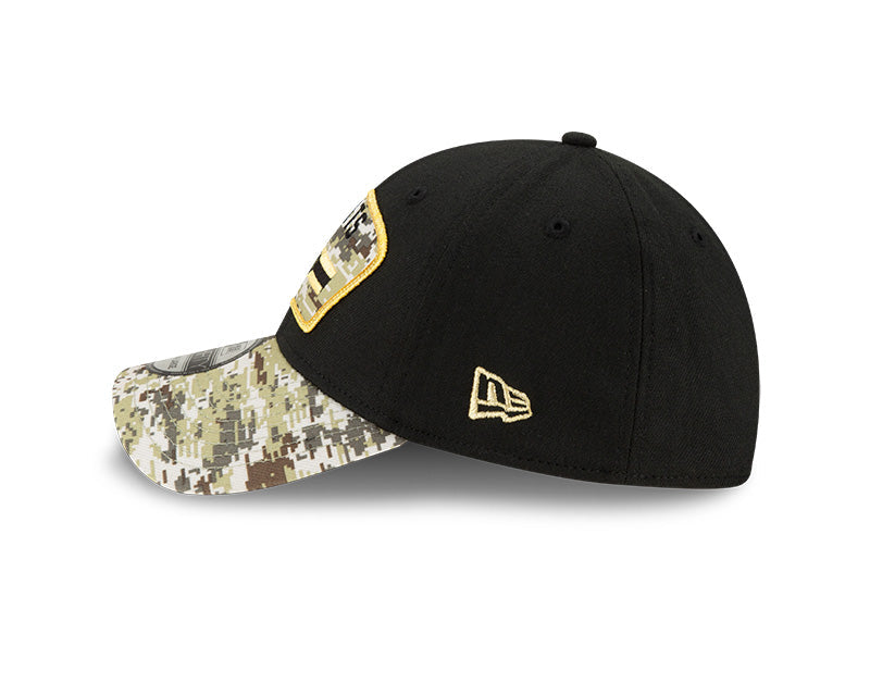 New Orleans Saints New Era Black 2021 Salute to Service Primary Logo 39THIRTY Flex Hat for Men product image 5, provided for