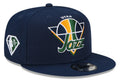 Utah Jazz New Era Navy 2021 NBA Tip Off Snapback Hat product image 1, provided for visual reference and product detail review