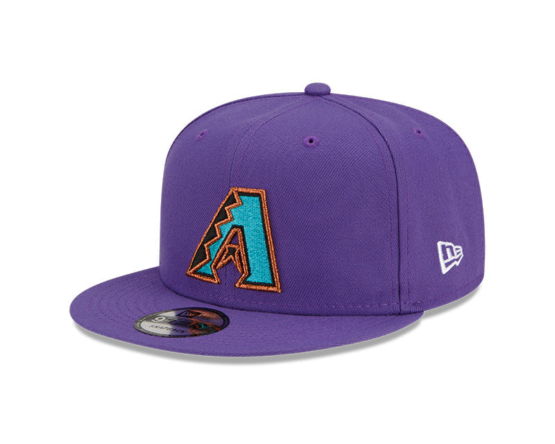 New Era Arizona Diamondbacks 2001 World Series Purple 9FIFTY Snapback Adjustable Hat product image 3, provided for visual