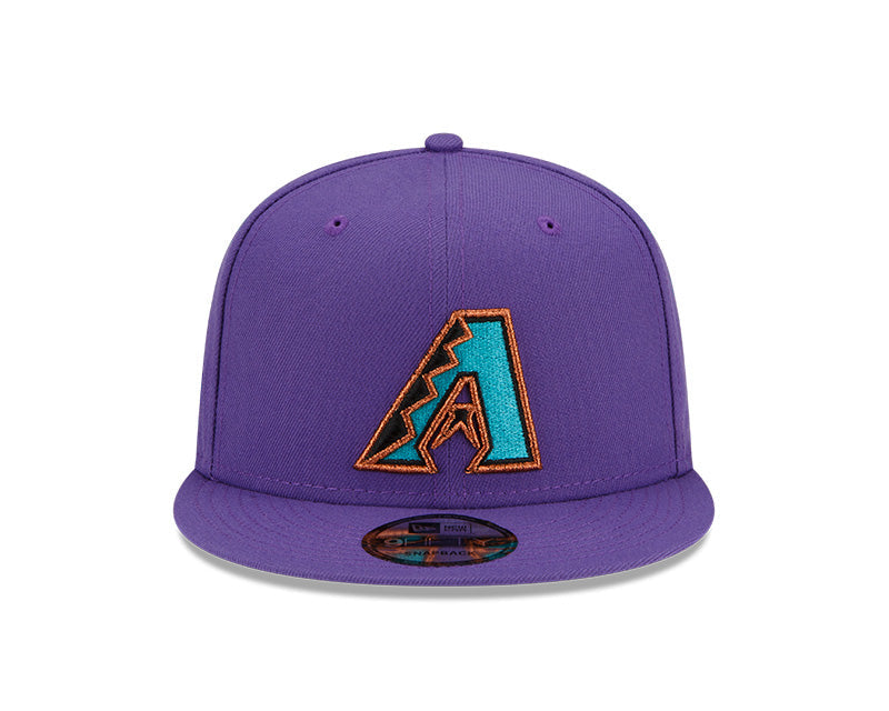 New Era Arizona Diamondbacks 2001 World Series Purple 9FIFTY Snapback Adjustable Hat product image 2, provided for visual