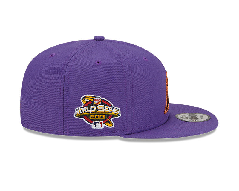 New Era Arizona Diamondbacks 2001 World Series Purple 9FIFTY Snapback Adjustable Hat product image 4, provided for visual