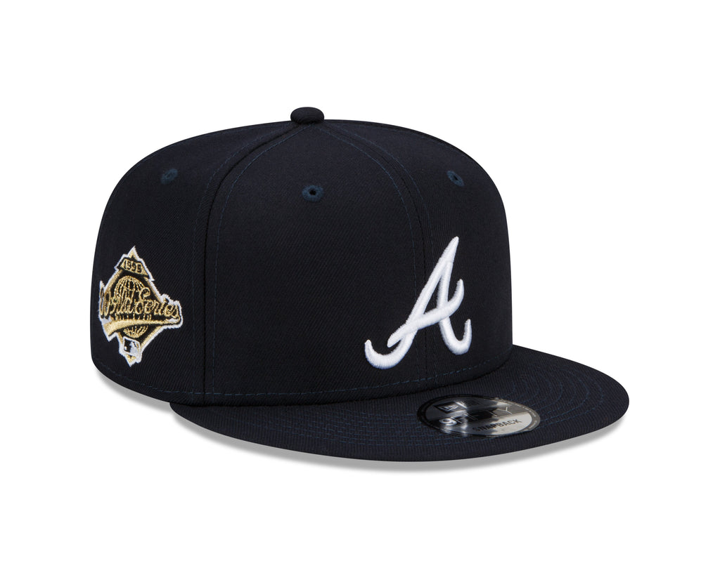 New Era Atlanta Braves 1995 World Series Navy 9FIFTY Snapback Adjustable Hat product image 1, provided for visual reference