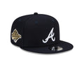 New Era Atlanta Braves 1995 World Series Navy 9FIFTY Snapback Adjustable Hat product image 1, provided for visual reference