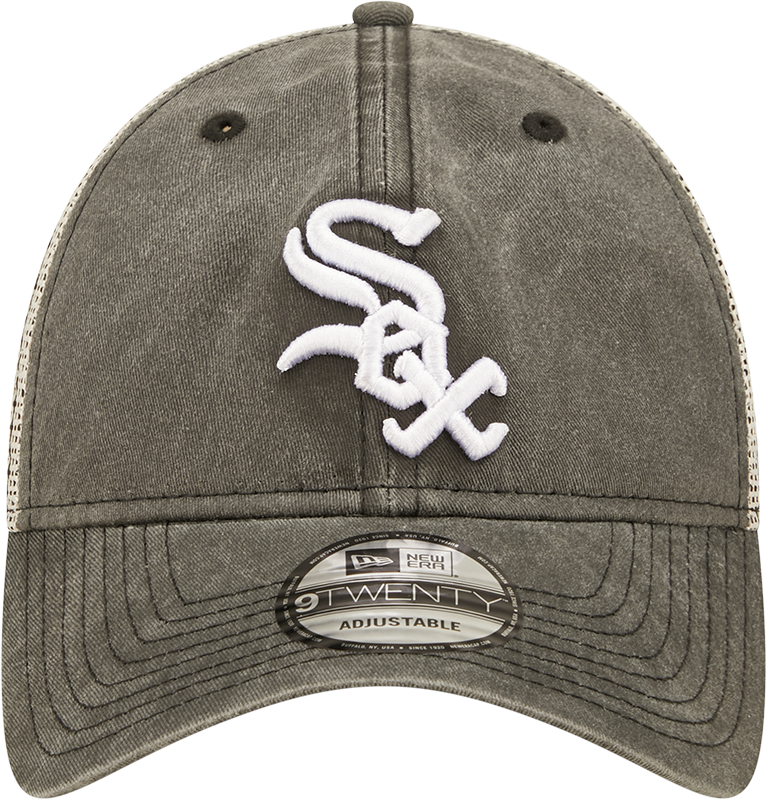 Chicago White Sox New Era Washed Trucker 9TWENTY Adjustable Snapback Hat product image 2, provided for visual reference and