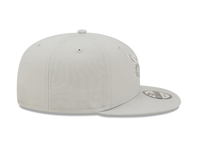 Charlotte Hornets New Era Silver Color Pack 9FIFTY Snapback Hat for Men product image 5, provided for visual reference and