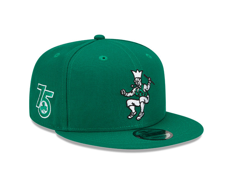 Boston Celtics New Era 2021/22 City Edition Alternate 9FIFTY Snapback Adjustable Hat - Kelly Green product image 1, provided
