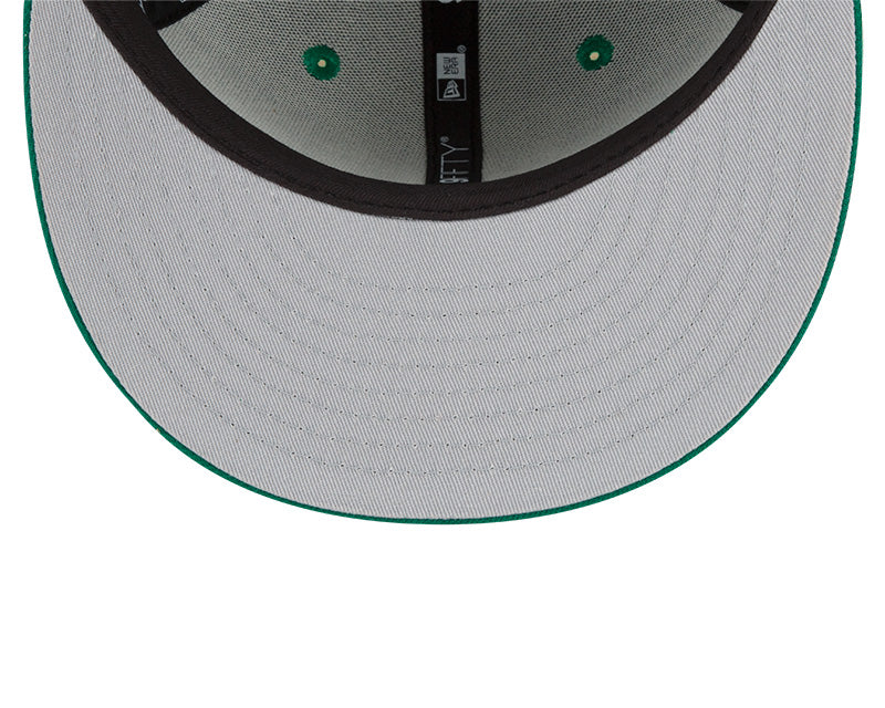 Boston Celtics New Era 2021/22 City Edition Alternate 9FIFTY Snapback Adjustable Hat - Kelly Green product image 7, provided