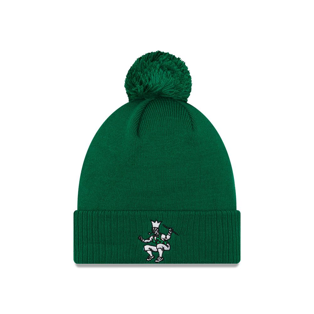 Boston Celtics '21 NBA City Edition New Era Kelly Green Alternate Cuffed Knit Hat product image 1, provided for visual